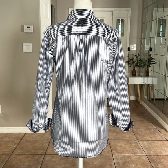 Vineyard Vines Mixed Patterns Stripes & Plaid Button Down, Size 0 - Picture 3 of 9